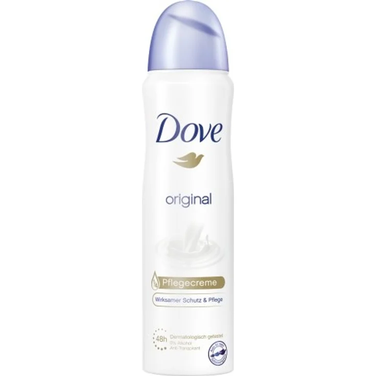 Dove Spray Original 0% Deodorant 150 ml – Bild 1