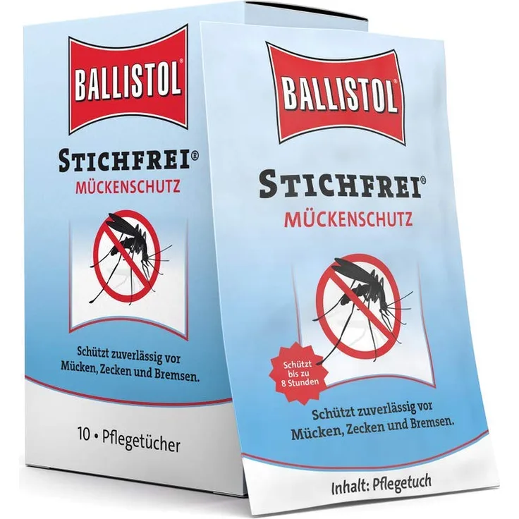 Ballistol Unisex  Erwachsene Stichfrei Tücher Box à 10 Sachets, mehrfarbig, One size