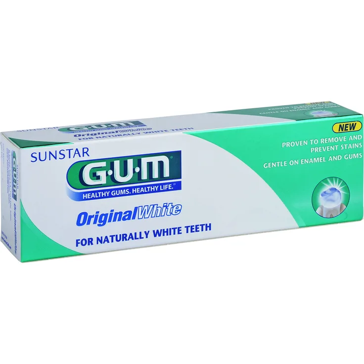 Gum Original White 75 ml, mit Whitening-Effekt für eine sanfte Zahnaufhellung