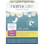 Natracare Ultra Super Plus Damenbinden, 12 Stück
