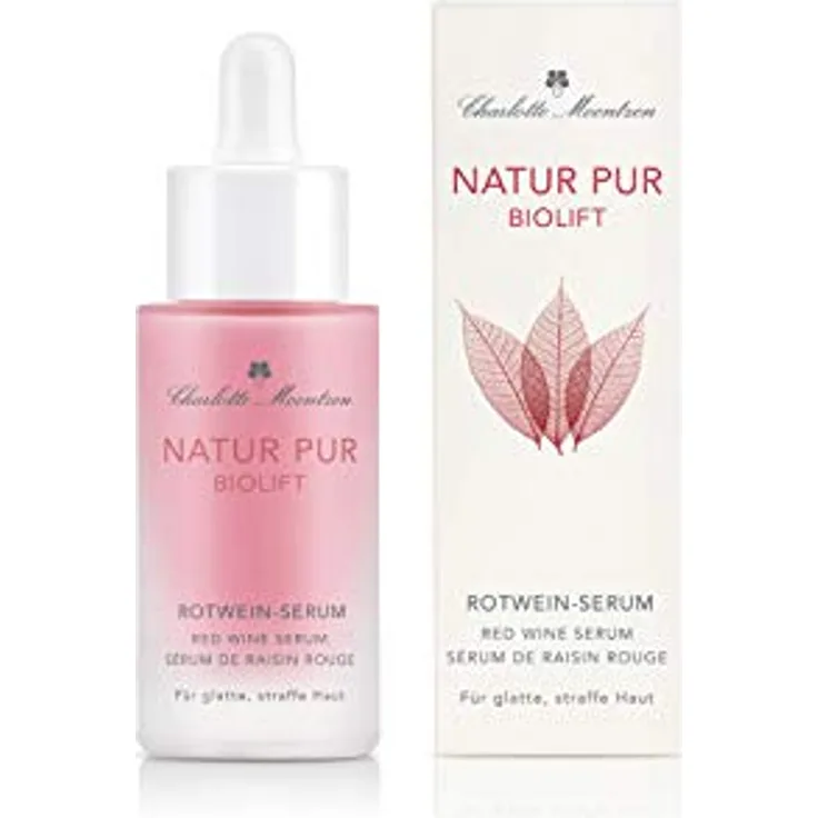 Charlotte Meentzen Natur Pur Biolift Rotwein-Serum 30 ml, mit pflegender Wirkung 