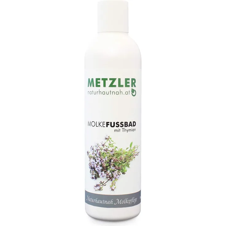 Metzler Molke Fußbad Mit Thymian Wirkt Anregend Und Wohltuend, Entspannt Müde Füße, Macht Fersen Samtig Weich 250 ml