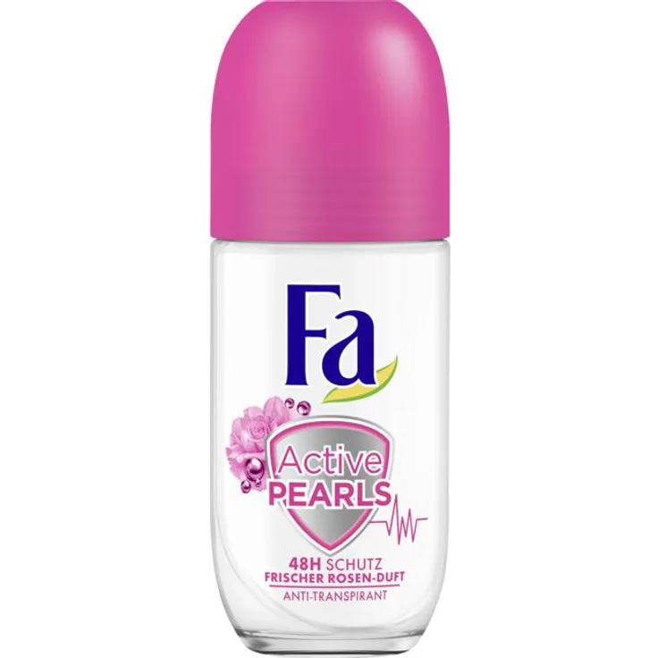 Fa Deo Roll on Active Pearls Frischer Rosen Duft Anti Transpirant 50 ml