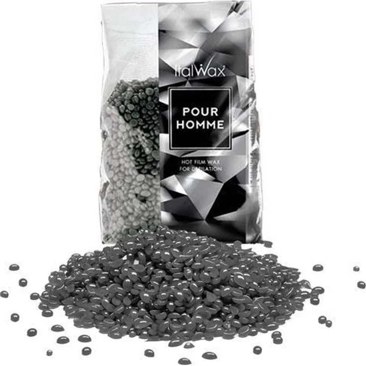 Italwax Wachsperlen Pour Homme empfohlen für Herren 1 kg Heißwachs – Bild 1