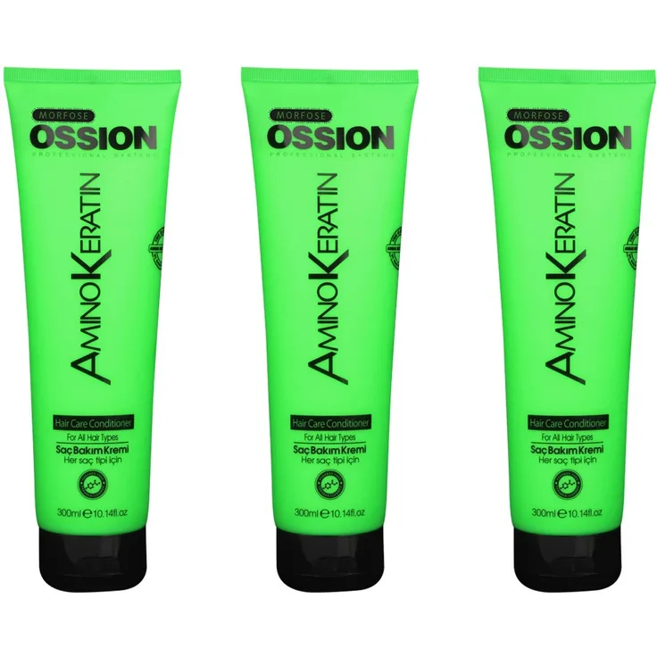 Morfose Ossion Amino Keratin Conditioner 3 x 300 ml Wirkung: Pflege, Geschmeidigkeit