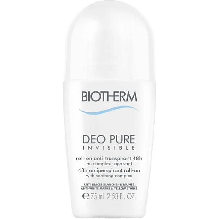 Biotherm Deodorant Pure Invisible Roller 48h 75 ml