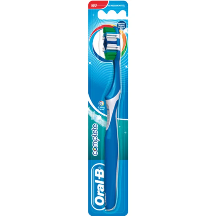 Oral-B Complete 5 Way Clean 40 PCS 1 Medium, mit PowerTip-Borsten, Diamant-Zone