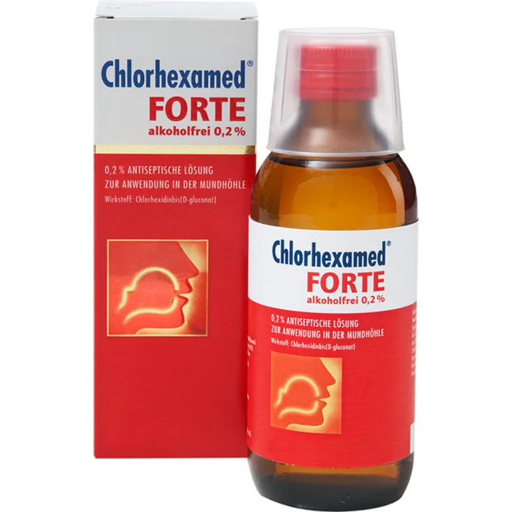 Chlorhexamed Forte 0,2% 600 ml Mundspülung mit Chlorhexamed Fluid 0,6 %