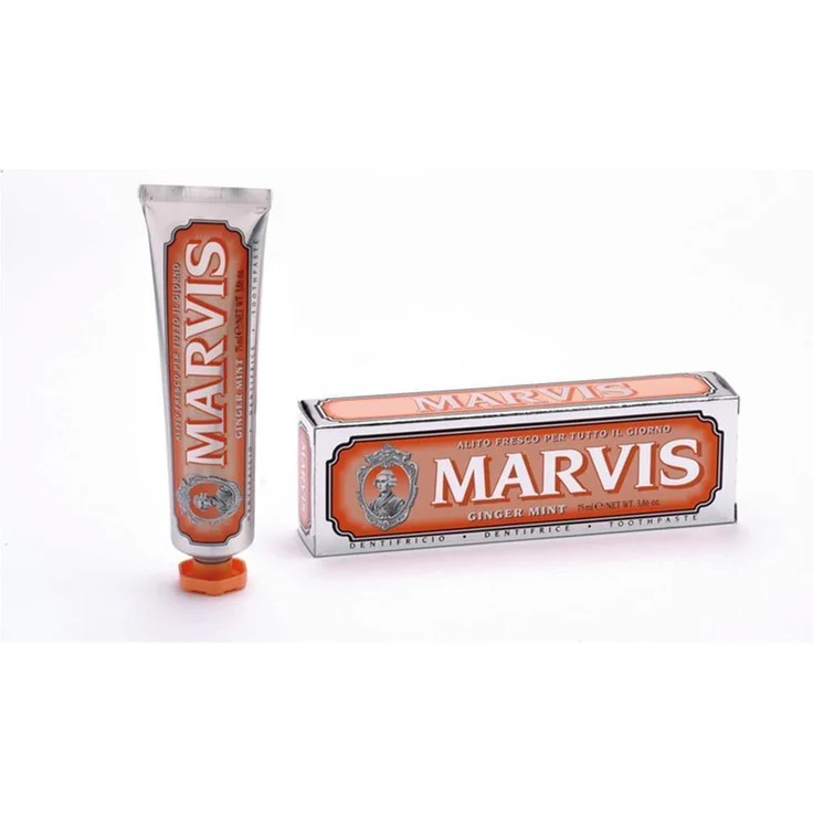 Marvis Mini Ginger Mint 25 ml, mit Ingwer-Minz-Geschmack, für saubere & gesunde Zähne – Bild 1