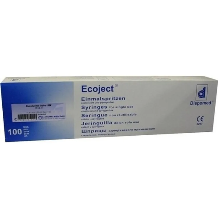 Dr. Junghans Medical Einmalspritz 2 ml Luer Ecoject 200 ml