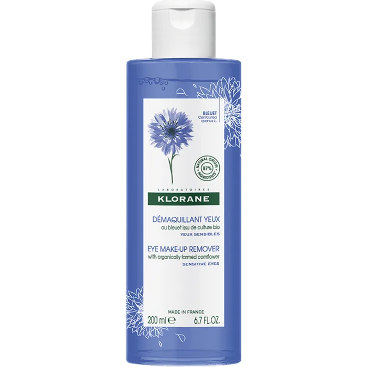 Klorane Soin Yeux au Bleuet Demaquillant Yeux 200 ml, für empfindliche Haut geeignet