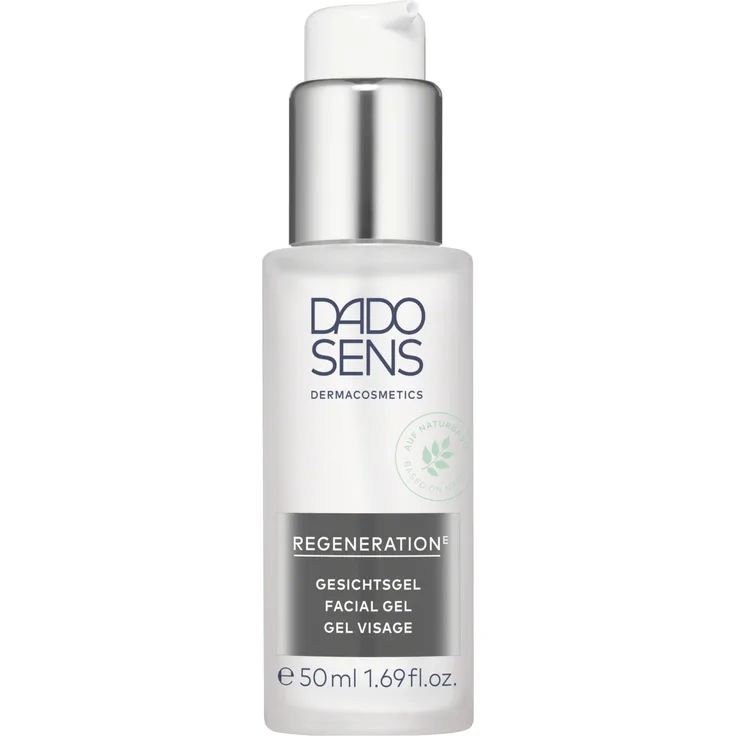 Dado Sens Regeneration E Gesichtsgel 50 ml, feuchtigkeitsspendend, mit mit Ectoin, Biotin, Zink und Süßholzwurzelextrakt