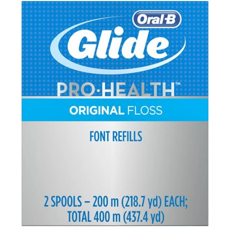 Oral-B Glide Floss Original Zahnseide Meter Nachfüllpack 1er Pack 1 x 2 Stück Zahnseide/Flosser