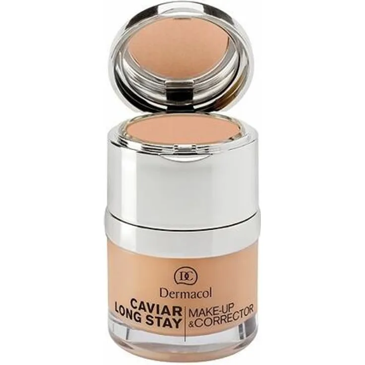Dermacol Caviar Long Stay Make-Up & Corrector Make-up und Concealer mit Kaviar 30 ml Farbton 3 Nude