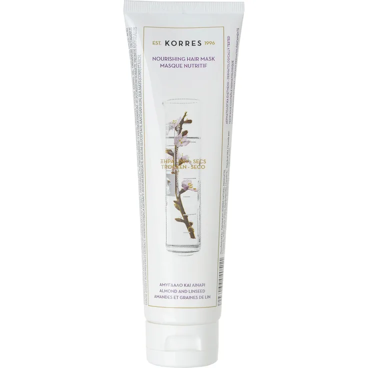 Korres Almond Und Linseed Haarmaske Für Trockenes Strapaziertes Haar 125 ml