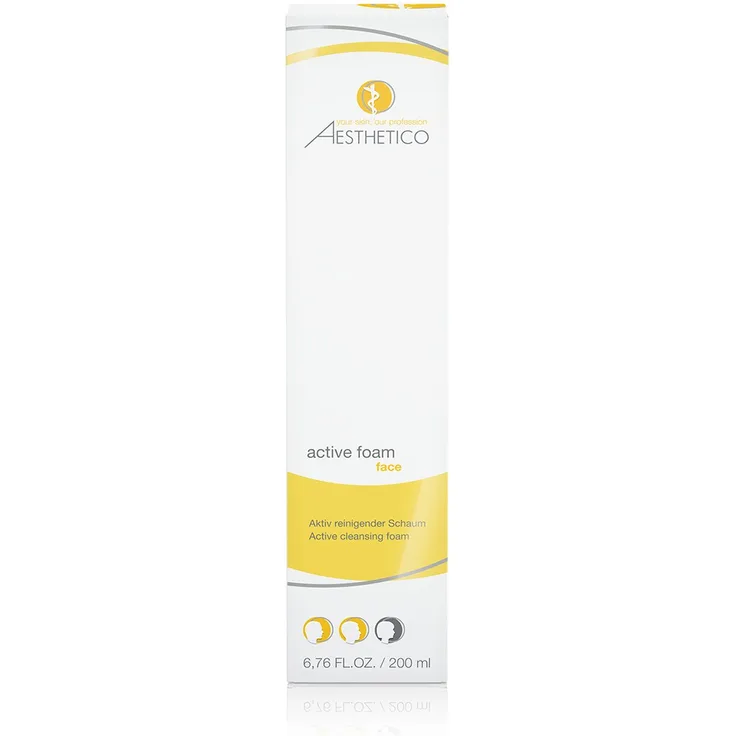 Aesthetico Active Foam Reinigungsschaum 200 ml, für Damen und Herren empfohlen