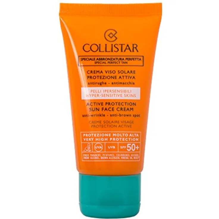 Collistar Special Perfect Tan Active Protection Sun Face Cream für sensible Haut LSF50 50 ml