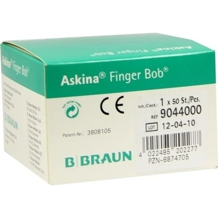 B. Braun Melsungen Askina Finger Bob weiß 50 St.