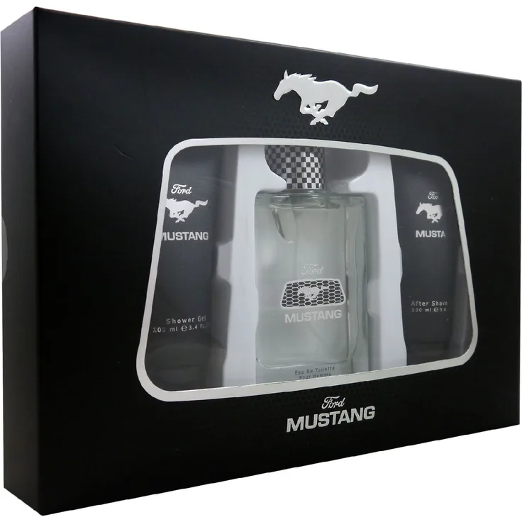 Ford Mustang Pour Homme Set Eau de Toilette (EdT) 100 ml + 100 ml Duschgel + 100ml After Shave Balm
