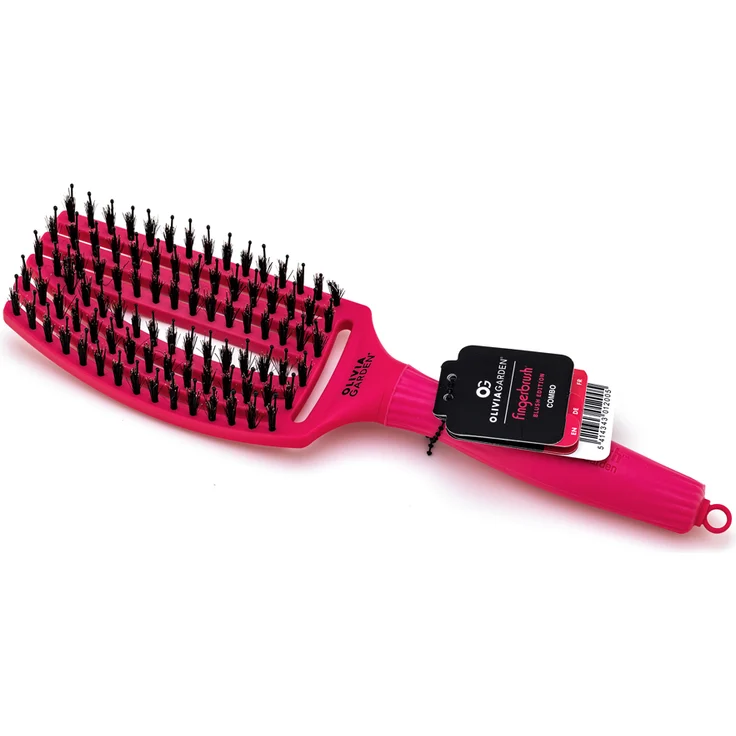 Olivia Garden Fingerbrush Haarbürste Medium Hot Pink – Bild 1