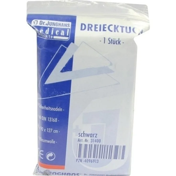 Dr. Junghans Medical Dreiecktuch schwarz 90x90x127 31400 1 Stück