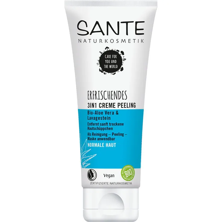 Sante Erfrischendes 3in1 Creme Peeling 100 ml mit reinigender Wirkung