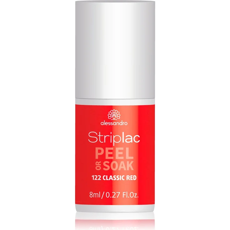 Alessandro Striplac Peel or Soak 122 Classic Red 8 ml, Farbton: Rot – Bild 1