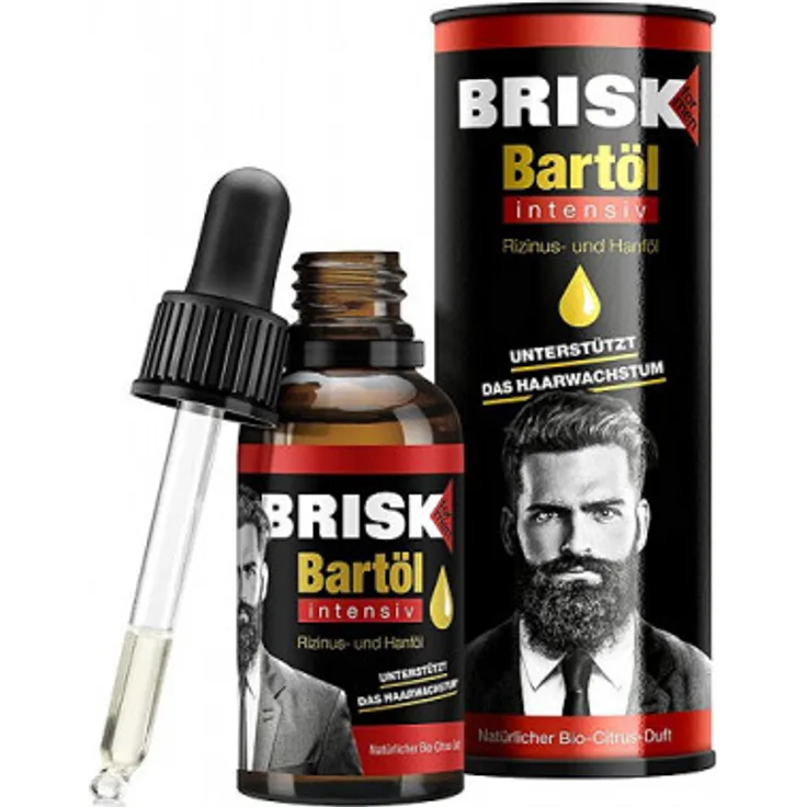 Brisk Bart Öl 30 ml Intensiv, für Herren empfohlen 