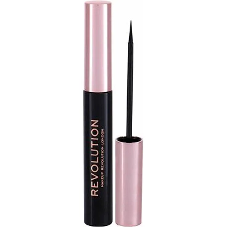 Makeup Revolution London Super Flick Eyeliner Flüssiger Eyeliner 4,5 ml Farbton Black