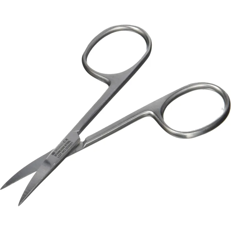 Gima - Nagelhautschere, abgerundete/spitze, aus rostfreiem Edelstahl, zur Maniküre und Pediküre, Länge 9,5 cm.