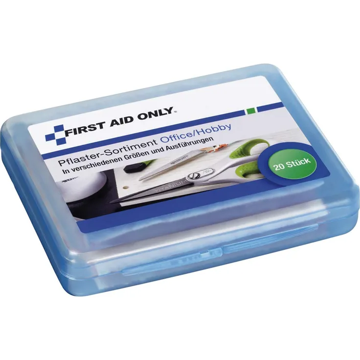 First Aid Only Pflaster-Sortiment Office-Hobby, verschiedene Größen und Ausführungen, 20 Stück, P-10025