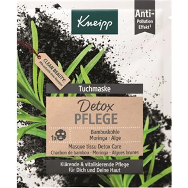 Kneipp Tuchmaske Detox Pflege 1 St., für eine gepflegte Haut – Bild 1