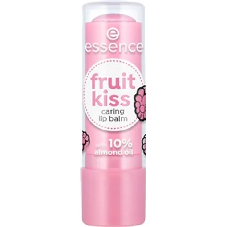 Essence Lippen Lippenpflege Fruit Kiss Caring Lip Balm Nr. 02 Cherry Love 4,80 g, für gepflegte Lippen