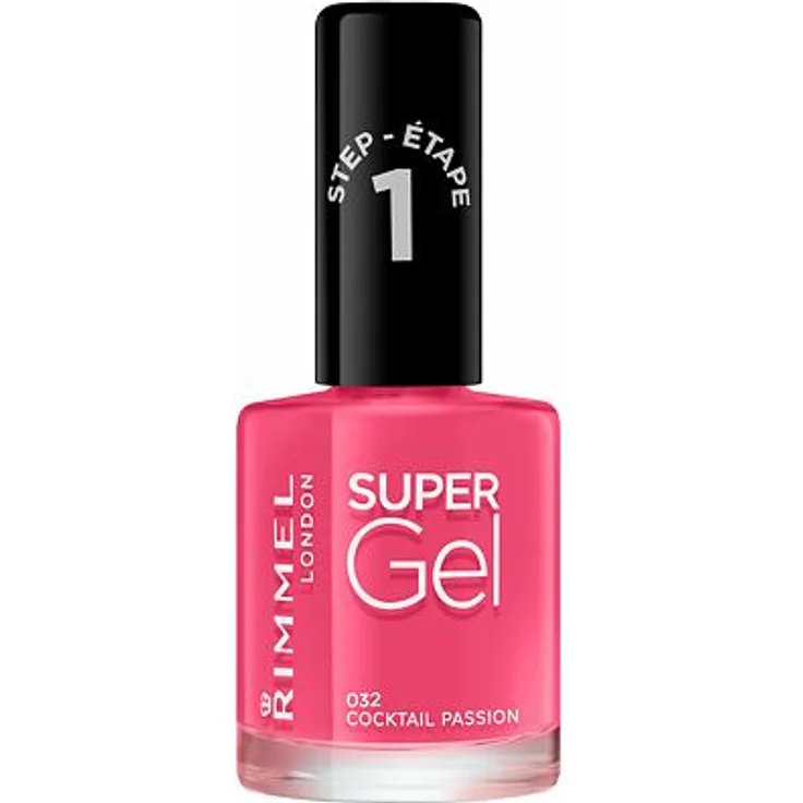 Rimmel London Super Gel STEP1 Gel-Nagellack 12 ml Farbton 032 Cocktail Passion