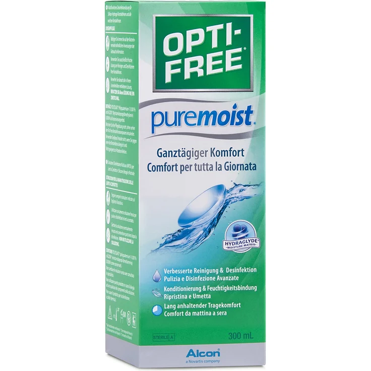Opti-Free PureMoist Pflegemittel, Einzelflasche 300 ml - Preisvergleich – Bild 2