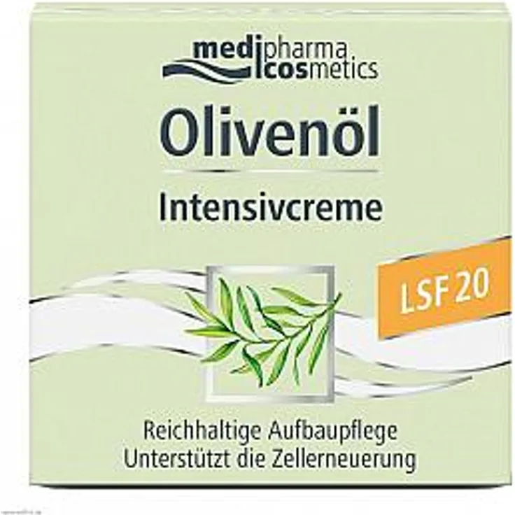 medipharma cosmetics Olivenöl Intensivcreme SPF 20 Hals & Dekolletee 50 ml mit pflegender Wirkung