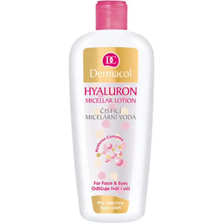 Dermacol Hyaluron Mizellarwasser mit Hyaluronsäure 400 ml, für Damen und Herren 
