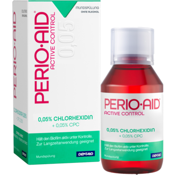 Dentaid Perio Aid Active Control Mundspülung 150 ml, bei wiederkehrenden Zahnfleischproblemen