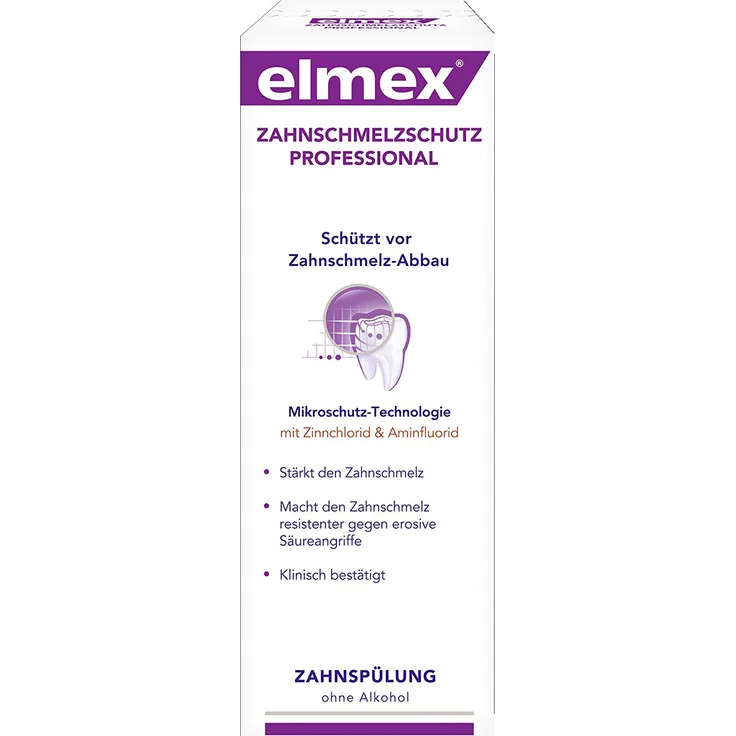 Elmex Zahnschmelzschutz 4 x 400 ml Mundspülung mit Zinnchlorid & Aminfluorid Remineralisierend