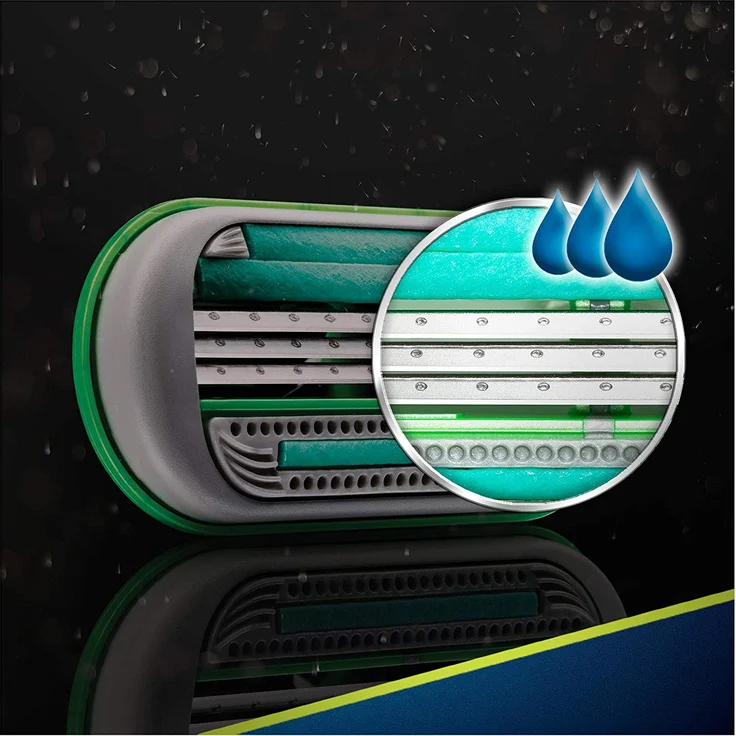 Gillette Body 3 Rasierklingen, 4 Stück – Bild 4
