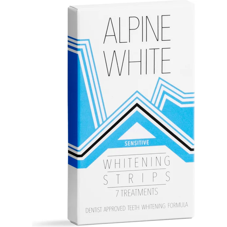 Alpine White Bleaching Whitening Strips Sensitive Zahnaufhellungsstrips 7 Stück