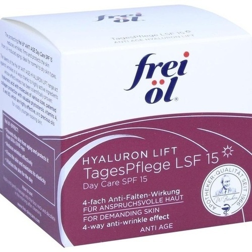 Frei Öl Anti-Age Hyaluron Lift Tagespflege SPF 15 50 ml Tagespflege für Damen und Herren