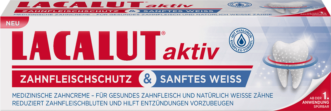 Dr. Theiss Naturwaren Lacalut aktiv Zahnfleischschutz & sanftes Weiß 75 ml