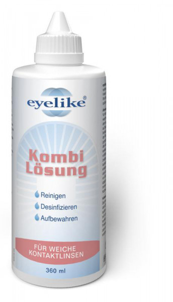 Eyelike Kombi-Lösung 360ml All-in-One-Lösung zur Reinigung, Desinfektion & Aufbewahrung