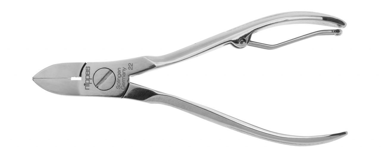 Nippes Nagelzange 100 mm,, mit Bügelfeder, für präzises & feines Arbeiten, aus gehärtetem Stahl