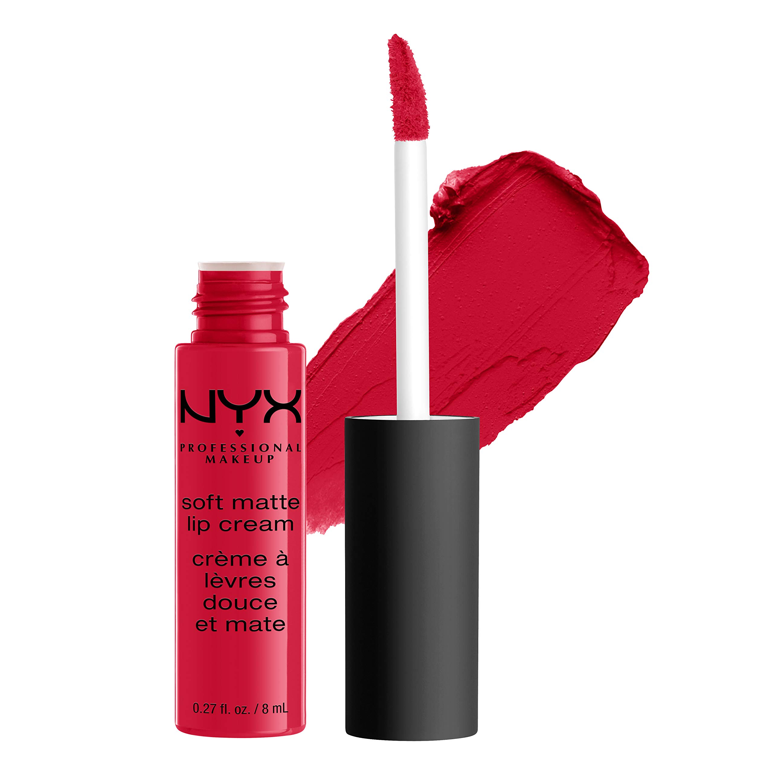 Nyx Professional Makeup Soft Matte Lip Cream, Cremiges Und Mattes Finish, Hochpigmentiert, Langanhaltend, Vegane Formel, Farbton: Amsterdam 8 ml