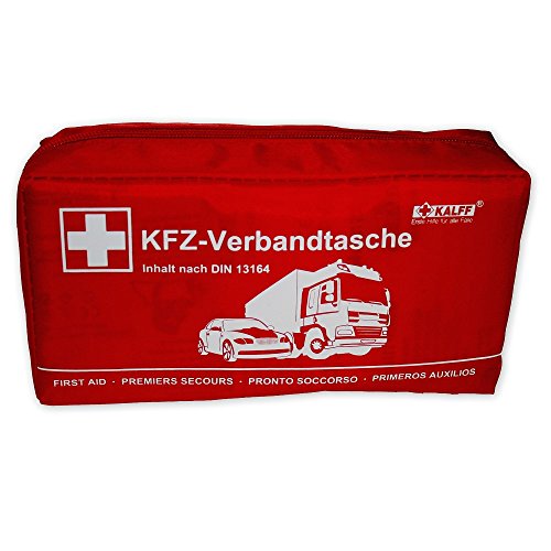 Kalff KFZ-Verbandtasche Kompakt, Inhalt DIN 13164, rot