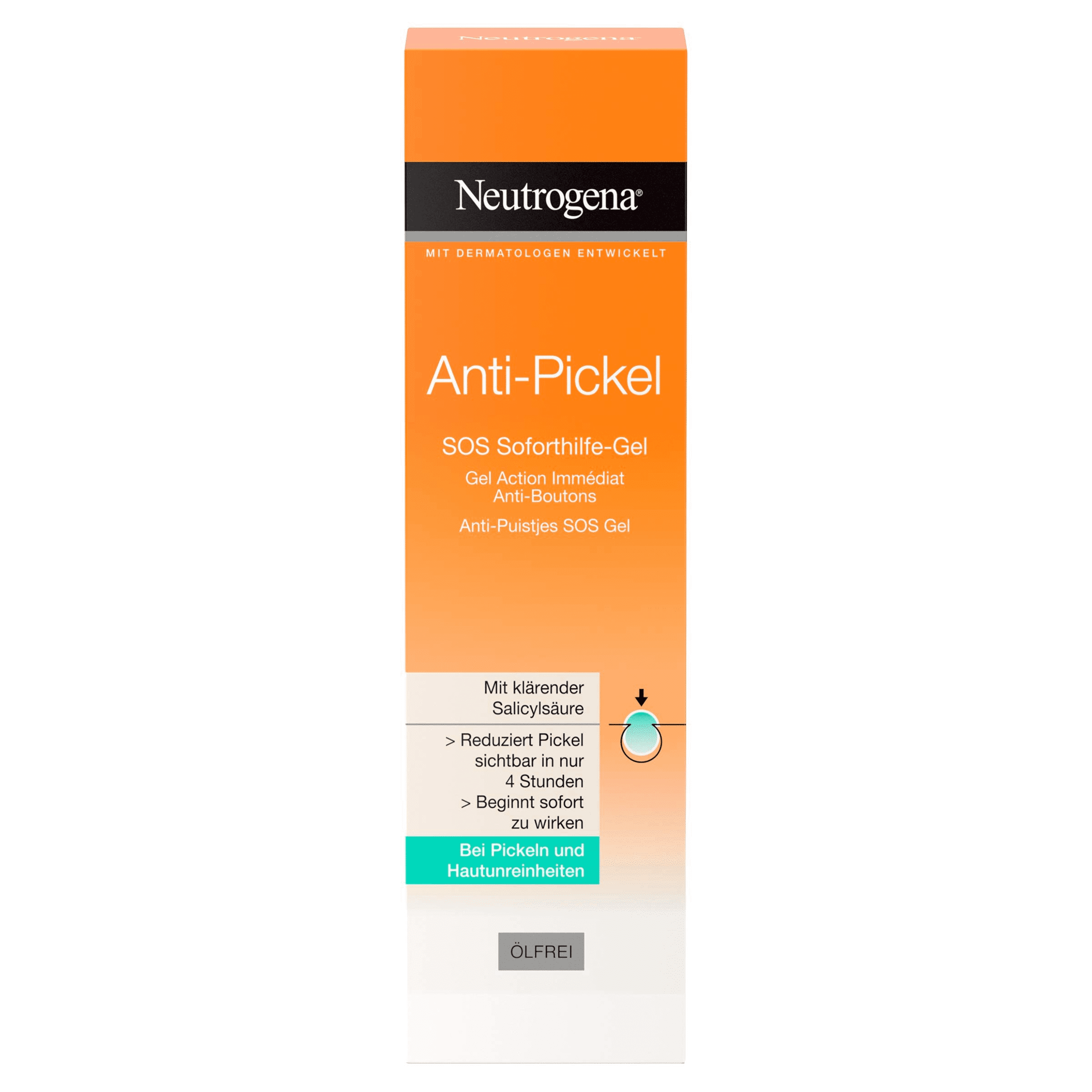 Neutrogena Anti-Pickel Sos Soforthilfe-Gel 15 ml Tagespflege, für Damen und Herren