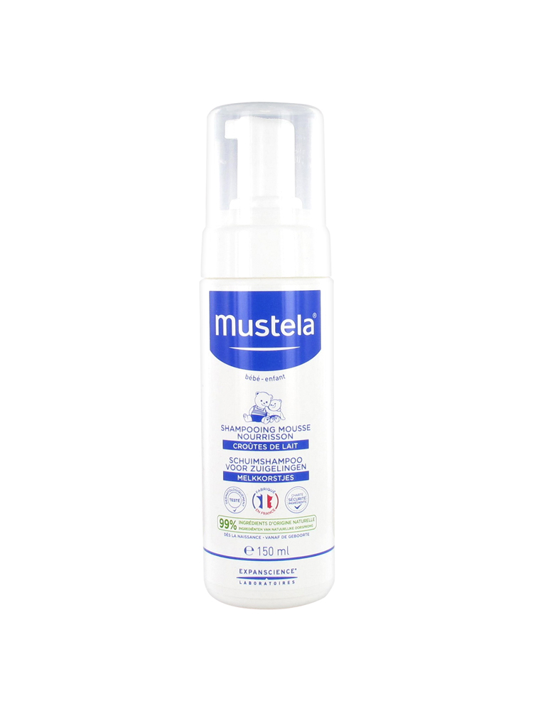 Mustela Bebe Shampooing Mousse Nourrisson Shampoo Milchschorf 150 ml