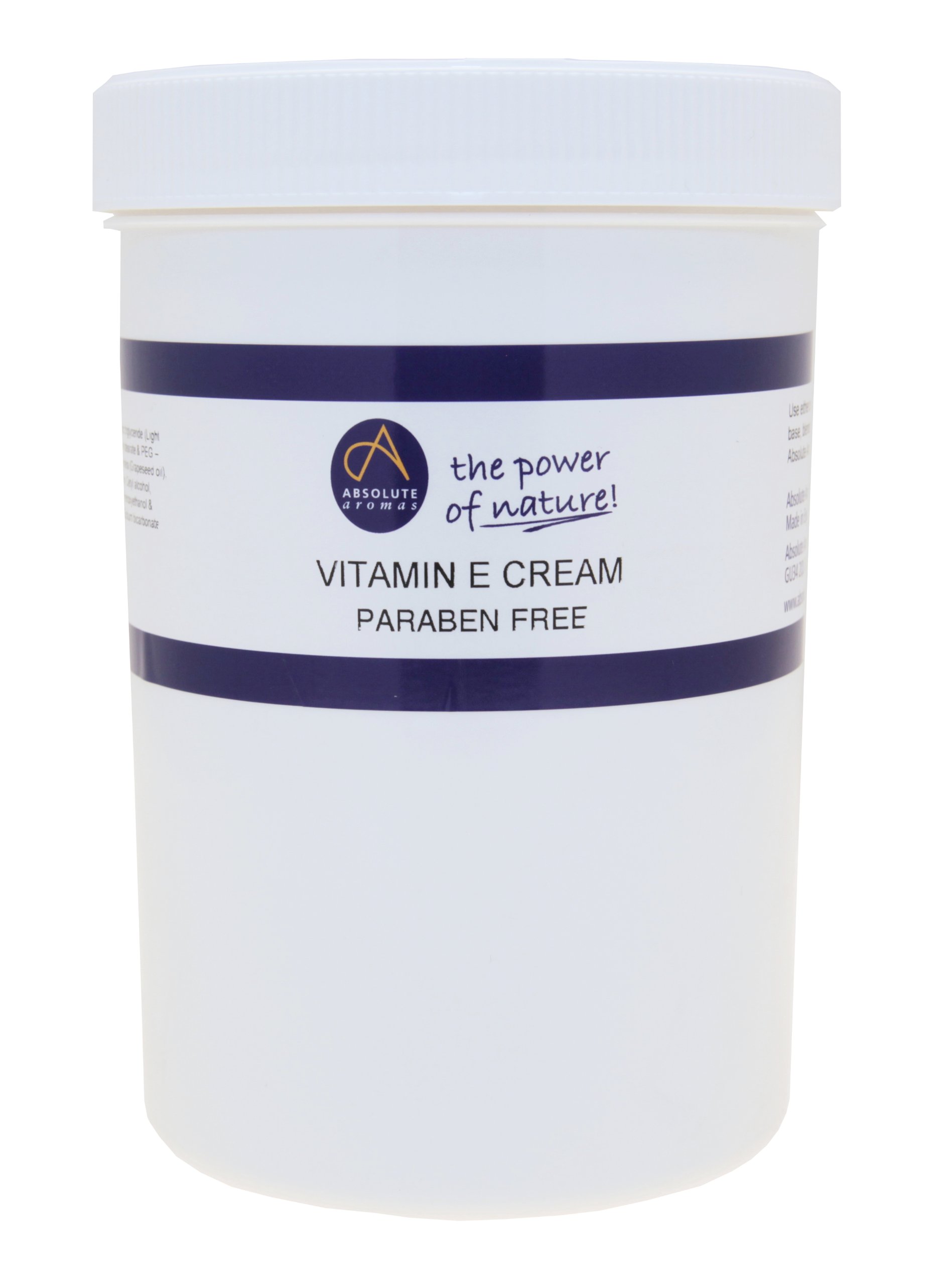 Absolute Aromas Vitamin E Körpercreme - Unparfümierte Basiscreme Frei Von Parabenen Und Sulfaten - Feuchtigkeitscreme Für Gesicht Körper Und Narben 1 Kg 